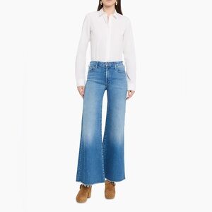 MOTHER Light Blue Wide Leg Jeans